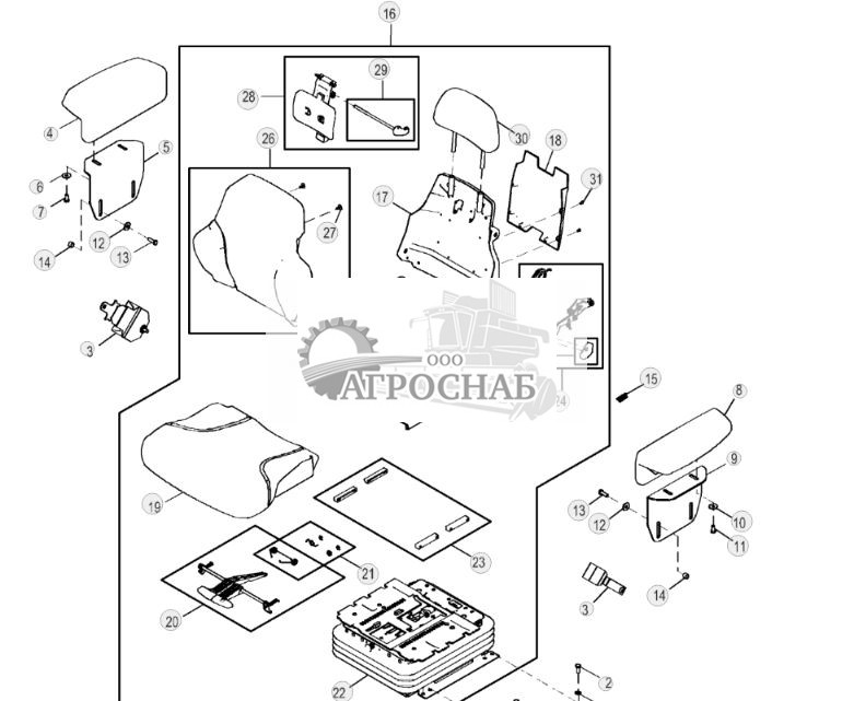 Сиденье с пневматической подвеской, тканевая обивка - ST26404 182.jpg
